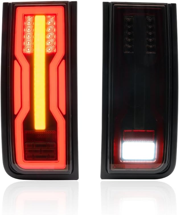 Smoked Upgraded Replacement LED Tail Lights Assy Kit For Hummers H2 2003-2009 Car Brake/Turn Signal/Backup Reverse/Running Light (Smoked Taillight)