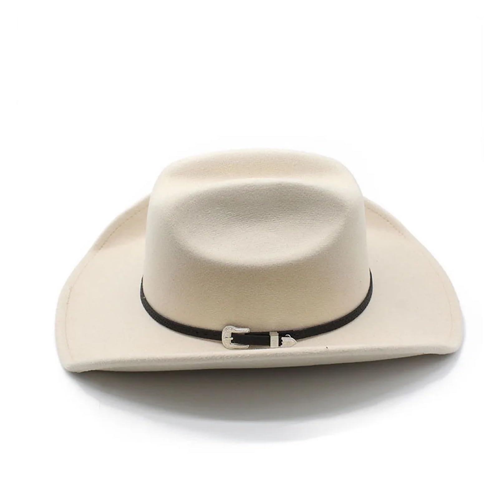 Sombreros de vaquero, gorras jazz for mujeres y hombres, lana con ala curva, accesorios for vaqueras Para Halloween y Festivales