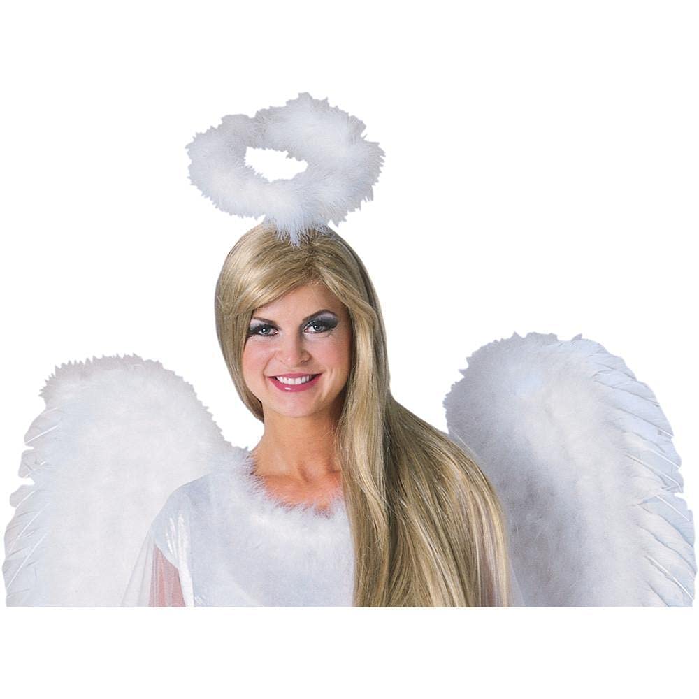 Rubies Unisex White Marabou Angel Halo