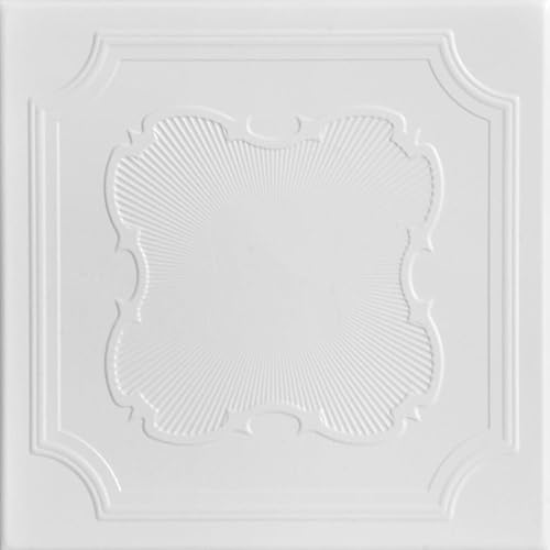 Miniatura 10 de A La Maison Ceilings R74 Coronado - Azulejo de techo de espuma (128 pies cuadradoscaja), paquete de 48, latón antiguo