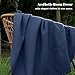 PHF 100% Cotton Waffle Weave Blanket King Size for Bed,Snag Proof Lightweight Breathable Throw for Couch,Great for Layering in Cold Weather,Machine Washable,Home Decor Gift-Navy Blue/Bright Blue
