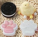 Taba Squishy Paw,Sticky Handmade Chicken Taba Squishies Big Pack,Big Fufu Squishy Toys No Fuzz Chick Mochi Squeeze Toys Stress Relief Gift for Adults 4pcs (1 Chicken+1 Cookie+2 Cat Paws)