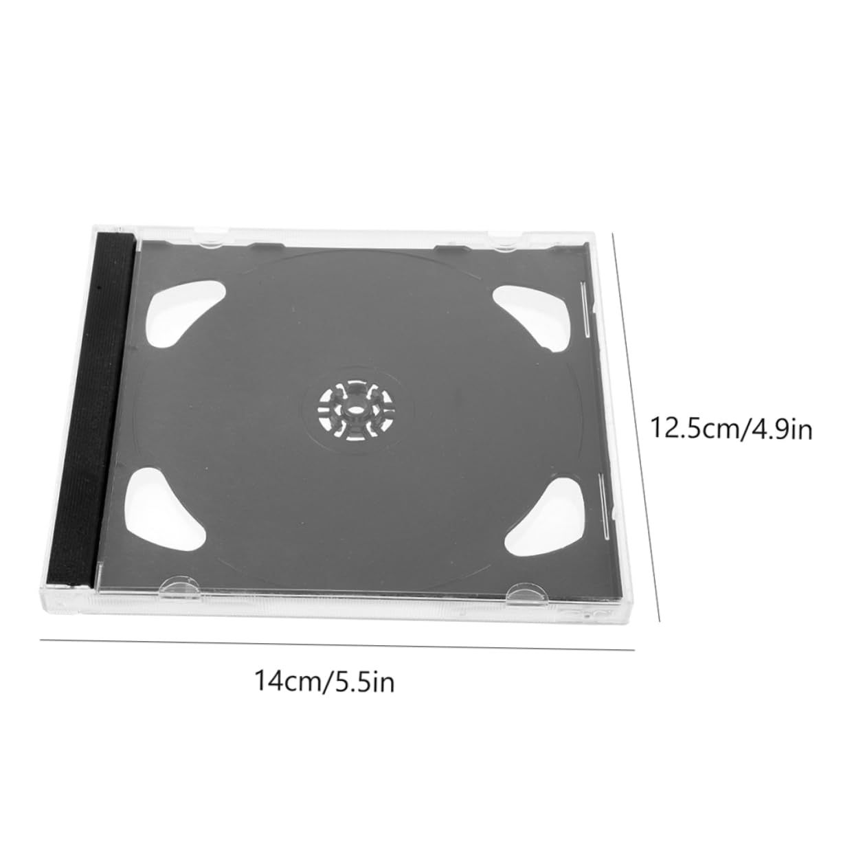 KOMBIUDA 8pezzi Custodia Trasparente Per Cd Supporto Per Dvd Scatola Riutilizzabile Per Cd e Dvd Organizer Leggero e Compatto Per Dischi Protezione Da Graffi e Urti
