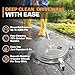 EDOU Pressure Washer Surface Cleaner - 20-Inch Stainless Steel Cleaner, 2 Replaceable Nozzles, 2 Washer Wand Attachments, 4 Wheels - 4000 PSI Maximum Pressure - 1/4
