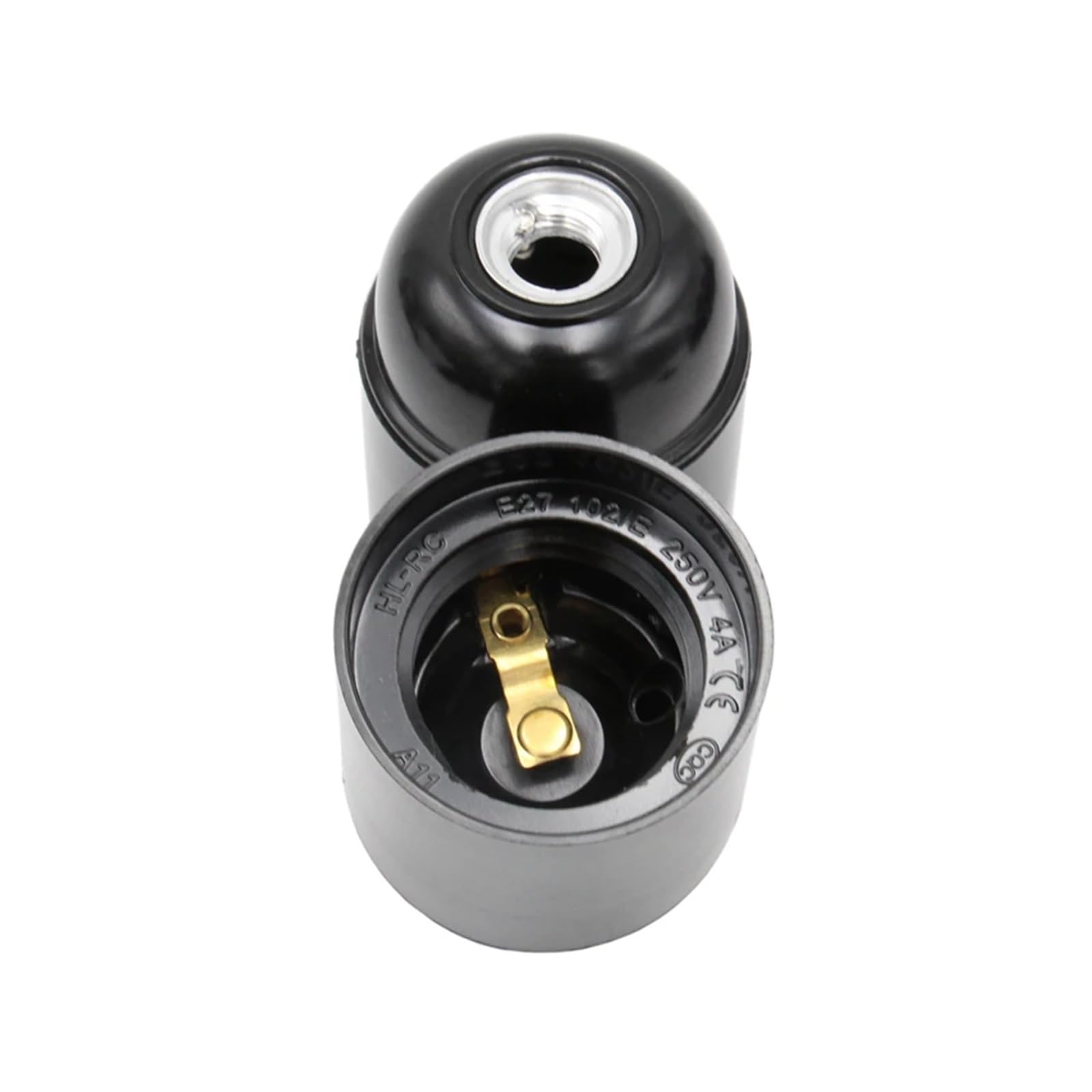 3 Stück 10 Stück E27 Bakelit Lampenfassung Kunststoff Lampenfassung E27 Schraube Lampensockel Lampenfassung Beschläge cuicui (Size : 10 pieces, Color : Bakelite black)
