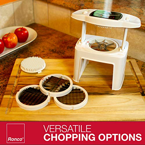 Ronco Veg-O-Matic, Fruit and Vegetable Chopper, Interchangeable Stainless-Steel Blades, Food Cutter, Dishwasher Safe - Thumbnail 4