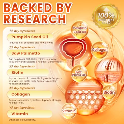 Image of VivoNu Pumpkin Seed Oil with Saw Palmetto Capsules