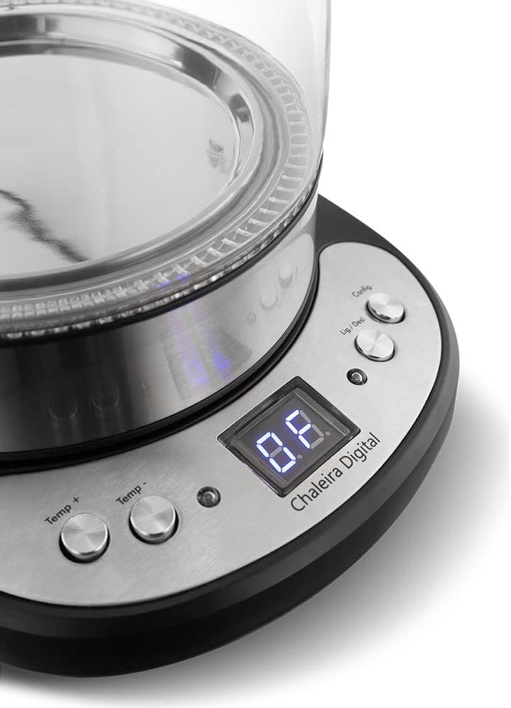 Chaleira Digital Glass 1.7L, Pchd, Preto, 220v, Philco