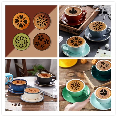 Coffee Themed Stencils Anim8.lk | Barista Coffee Art Stencil | Custom