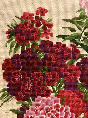 Image of RIOLIS - Sweet William 1463, Floral Cross Stitch Kits 9.5 inchX11.75 inch, Cross Stitch Kits for Beginners & Advanced, Crossstitching Kits Adult, Counted Stitching Kits, Flowers Embroidery Kit