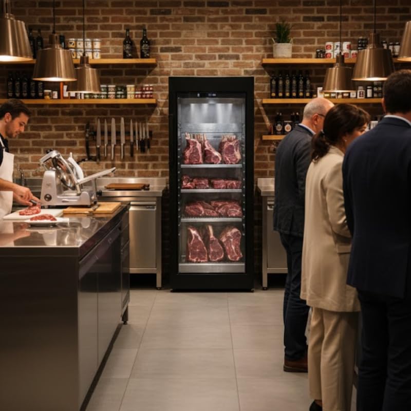 Générique Cave à Maturation Viande 480L - UVC - 0/+8°C - Humidité Contrôlée - Armoire Professionnelle - Noir