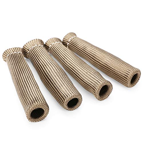 Titanium Spark Plug Wire Boots Thermal Protection Insulator Sleeve, 2500 Degree Heat shield Cover Wrap 6 inch for Car Truck 8PCS by DEGEOBERLIN - Image 8