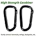 HIG Hammock Tree Straps - Combined 2200 LB Breaking Strength, 2 Carabiners, 20 Feet Long, 34 Loops, No Stretch Polyester Webbing. Hammock Suspension System (Orange)