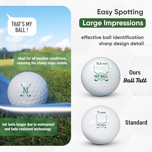 Ball Tatt Monogram Golf Stamp