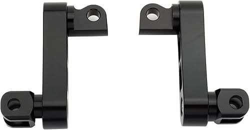 Miniatura 6 de Estriberas ajustables para pasajeros, soportes de extensión de 2 14 pulgadas de montaje macho para Harley Sportster Dyna Softail Touring Road King