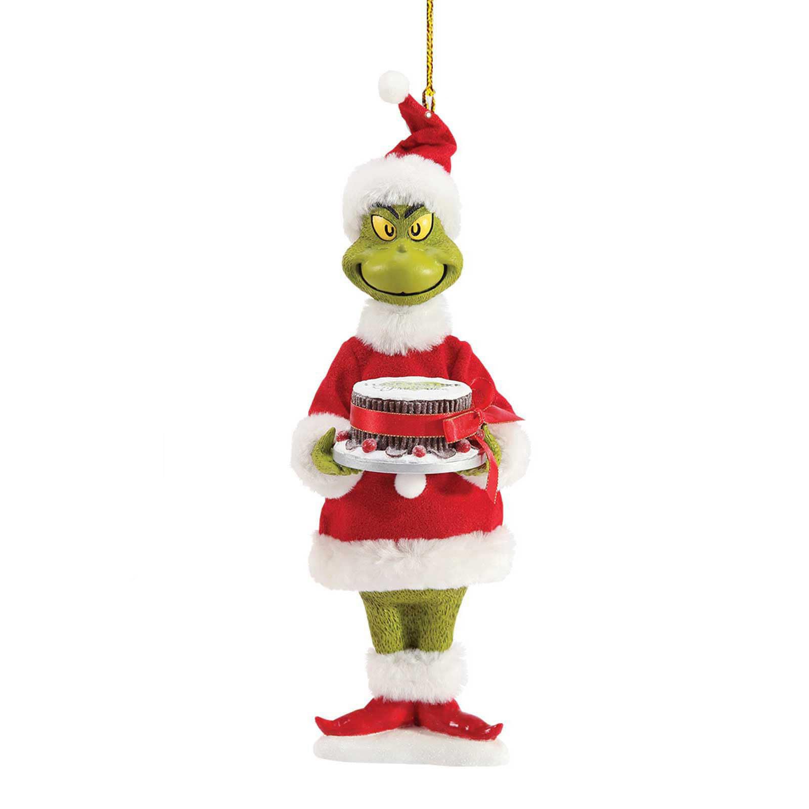 Funny Decor Party Favor Grinch Christmas Tree Ornaments, Acrylic Hanging Xmas Tree Decoration Home Car Backpack Pendant Gift for Kids A135