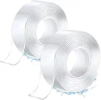 Kit 2 Rolos Super Fita Mágica Nano Adesiva Dupla Face Extra Forte Lavável Transparente 3M super forte lavável Gel auto colante-IT 3 Metros Cada