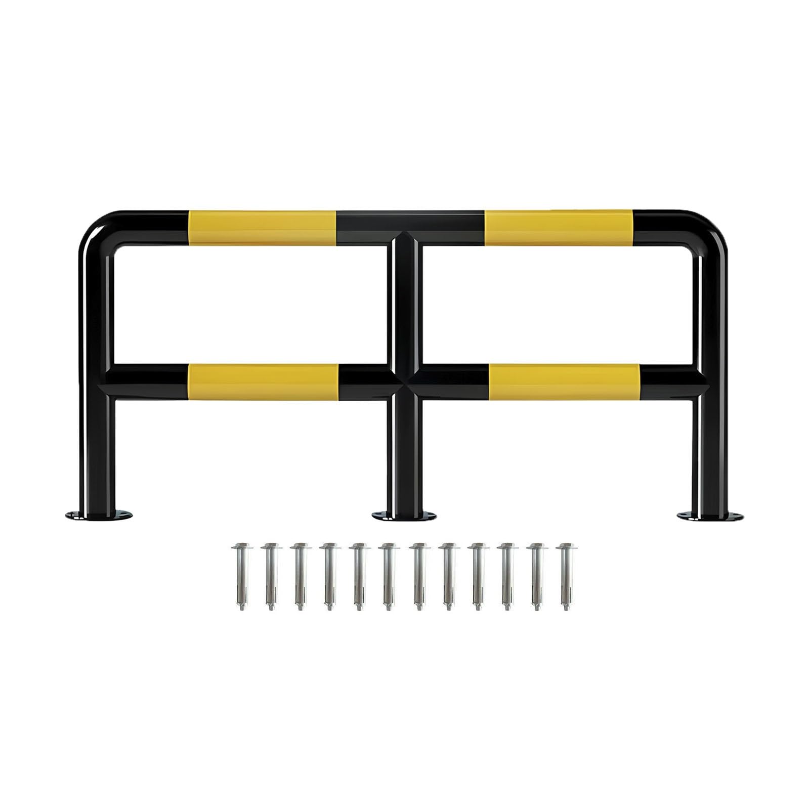 Paletto Di Sicurezza In Acciaio Per Recinzione, Paletti Da 51 Pollici E Barriera Di Parcheggio Con Bulloni Di Ancoraggio, Per Tutte Le Stagioni(4PCS)
