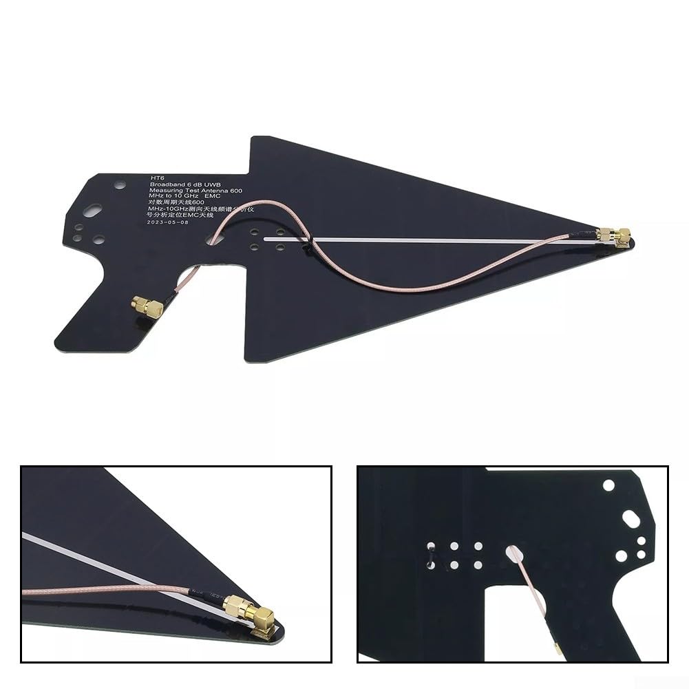 Oniissy HT6 0.6-10GHz LPDA Registro Periódico Antena Analizador de Espectro Antena EMC, Para Mediciones de RF, Frecuencia de Funcionamiento De 600MHz A 10GHz