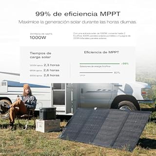 EF ECOFLOW Solar Generator DELTA 2 Max 2048Wh with 220W Solar Panel, LiFePO4 Battery Portable Power Station, Up to 3400W AC Output, AC + Solar Fast Dual Charging 0-100% in 1 Hr For Outdoor Camping RV