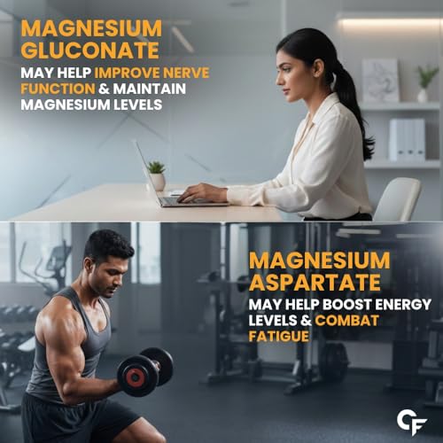 Image of Carbamide Forte Magnesium Supplement with Magnesium Glycinate, Citrate & Complex Supplement with 7X Strength | 2000 mg per Serving | 120 Tablets
