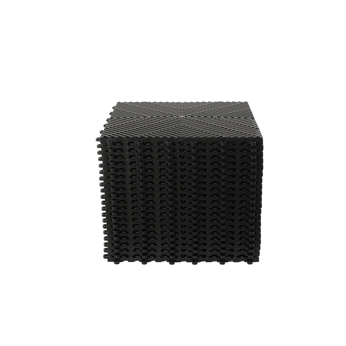 Lot de 20 Dalles de Jardin Piscine 40x40x1,8 cm Noir Dalle Clipsable Ajourée Antidérapante en PVC Drainage Rapide Revêtements de Sol Extérieur Intérieur pour Terrasse Cuisine Spa Salle de Bain