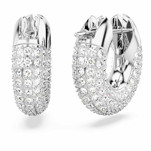 Swarovski Dextera Crystal Pavé Hoop Earrings Jewelry Collection4