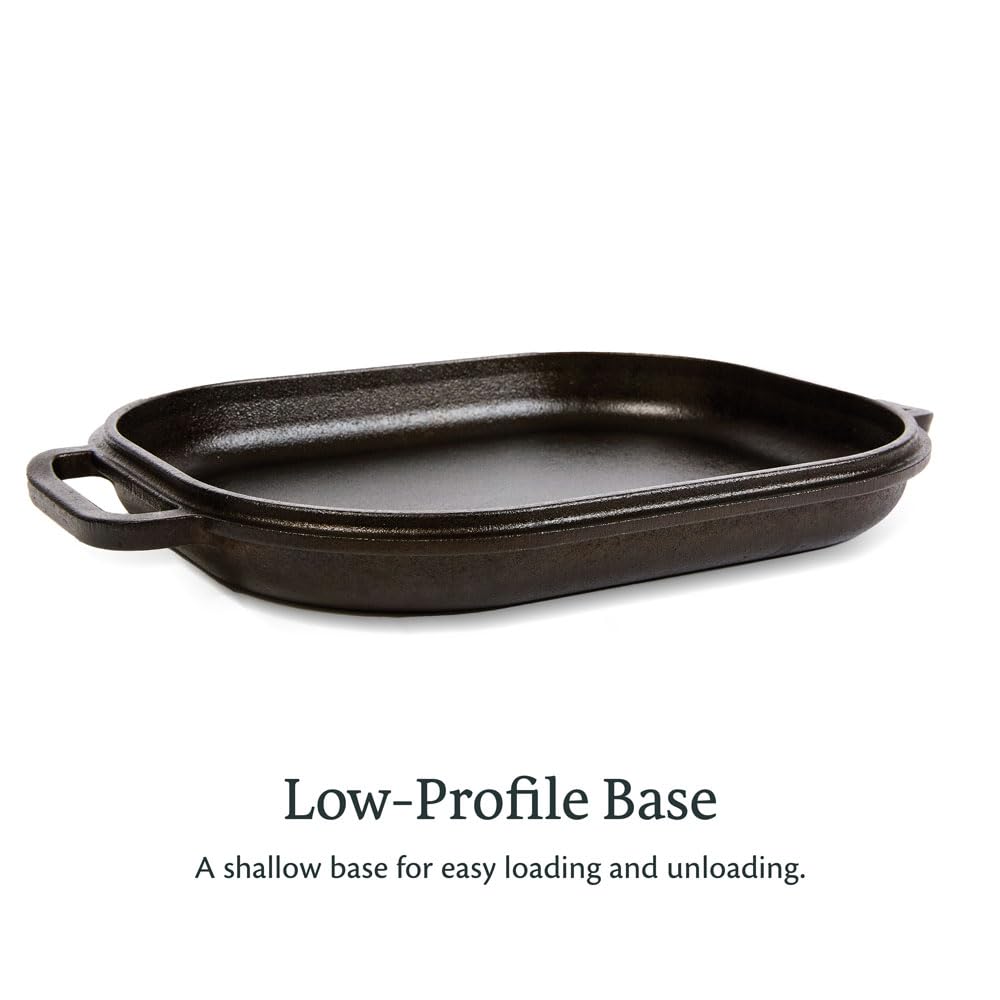 Challenger Pan – Hecho en los Estados Unidos – Sartén de hierro fundido con tapa para hacer pan casero sellado campana de pan invertido juego de horno holandés para hornear