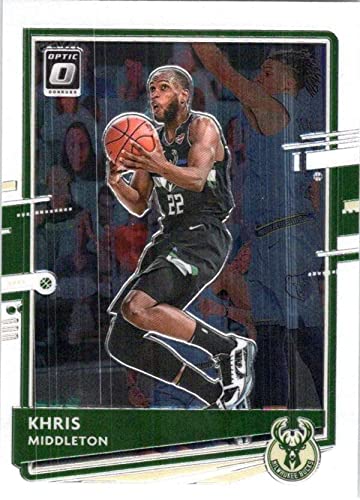 2020-21 Donruss Optic #55 Khris Middleton Milwaukee Bucks Official NBA Basketball Trading Card in Raw (NM or Better) Condition