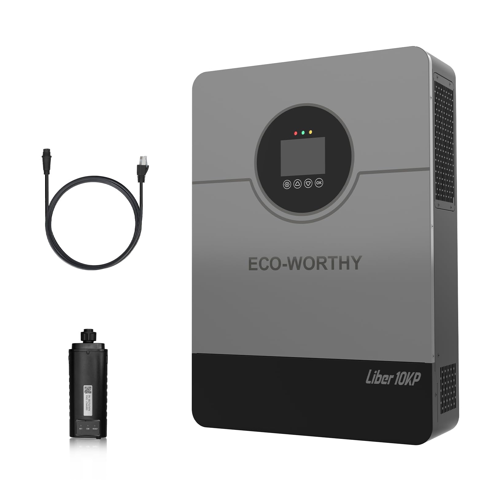 ECO-WORTHY 10KW Solar Off-Grid Split-Phase AIO Inverter, 48Vdc to 120Vac/240Vac, 11kW@500V PV Input