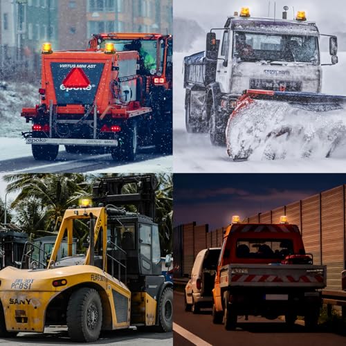 Feux d'avertissement Ouker compacts et magnétiques par lot de 2