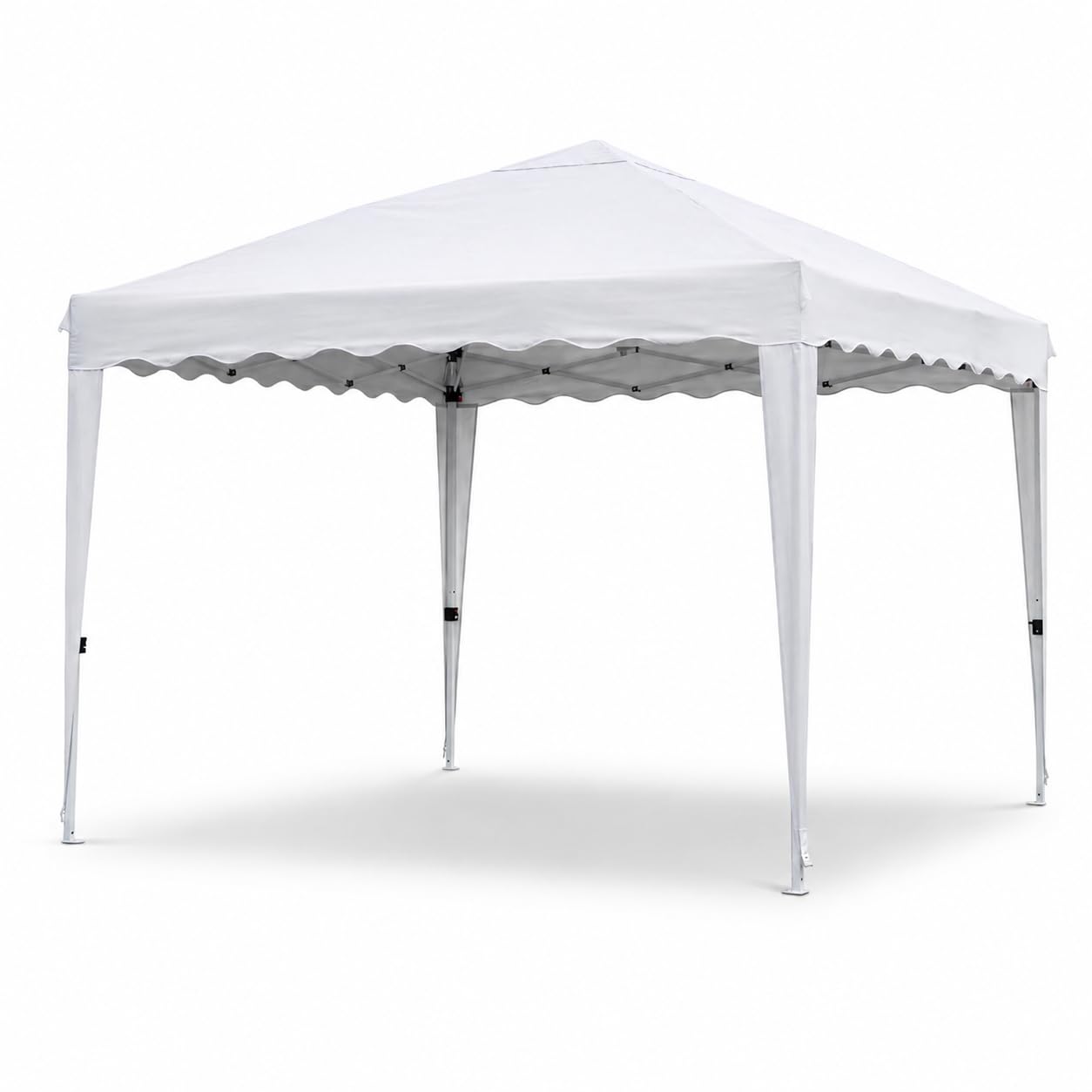 Carpa Plegable Impermeable con Bolsa de Transporte, Cenador Pop Up para Jardín, Playa, Mercadillos y Eventos, Montaje Rápido sin Herramientas Blanco