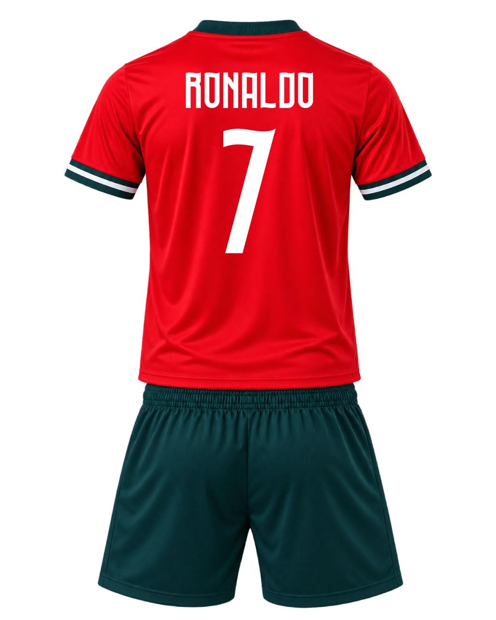 Kit Maglia e Pantaloncini Ronaldo 7 Portogallo Replica Ufficiale da Bambino