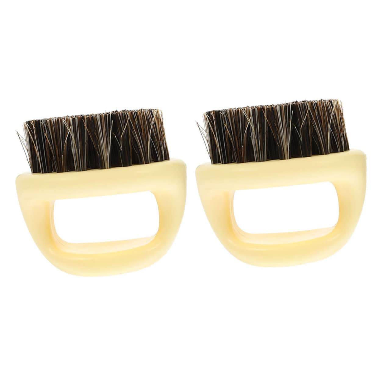 SOESFOUFU Beard and Mustache Styling Kit 2 in 1 Brush Set Hair for Men for Barber Shop Home