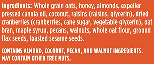 Granola Bear Naked, Fruit and Nut, Vegetarian Breakfast Cereal, Whole Grain Snack, 12 Ounce Bag (3 Bags) (Pack of 3) - Thumbnail 7