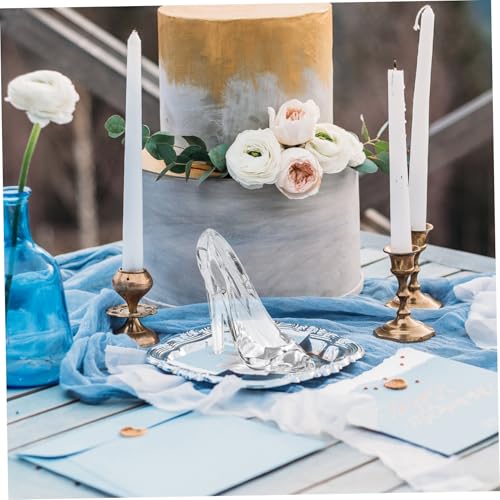 Cinderella Glass Slipper Acrylic Crystal High Heels Shoes Ornament Crystal Shoe Decorative Womens High Heels for Wedding and Birthday4