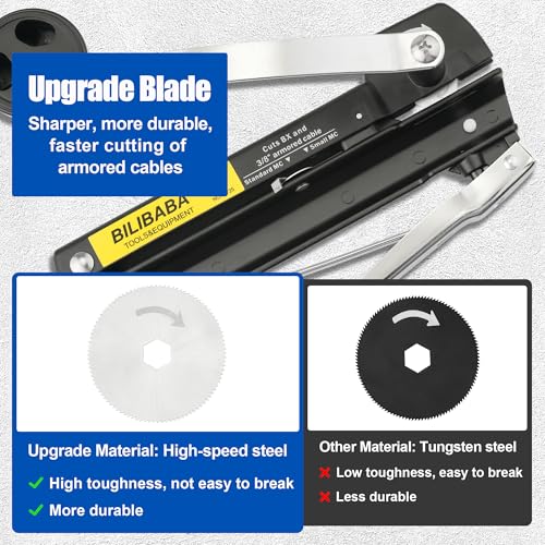 Image of MC Cable Cutter, Cuts 3 /16 inch to 3 /8 inch BX /MC /AC /Greenfield Cable