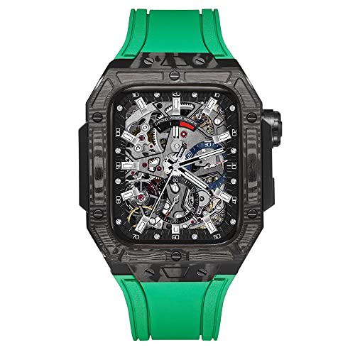 Étui fibre de carbone Apple Watch 45mm compatible Series 8 SE
