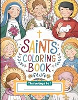 Catholic Saints Coloring Book: Beautiful Pages, Word Puzzles, and Mazes for Kids B0DB6CS7X5 Book Cover