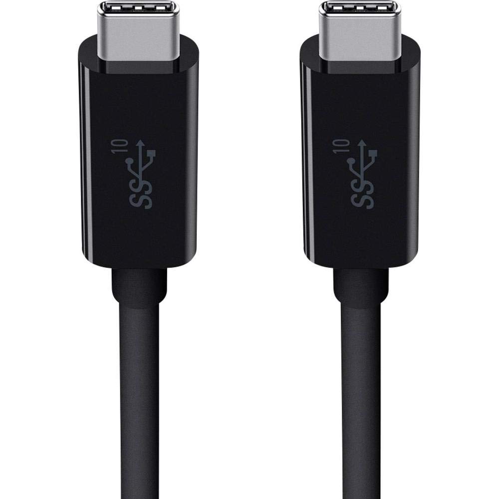 Belkin USB 3.1 USB-C auf USB-C-Kabel, 0,9 m (USB-IF-zertifiziert, 5 A Kabel unterstützt 100 W Durchsatzleistung), Schwarz