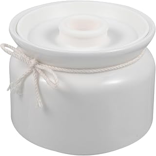 Toyvian Ceramic Spice Storage Canister with Sealing Lid Multipurpose Condiment Jar for Seasoning Chili Oil Coffee Beans Nuts Sugar Cubes Kitchen Pantry Holder