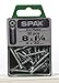 Spax Multi-Material Screw Zinc Phillips/Square Multiple Material Thread Flat Head Box 30