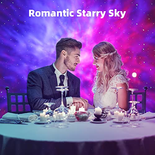 Star Projector Galaxy Light [Smart App Control] For Kids Adults Bedroom,Room Decor,Game Room,Party, With Music Sync, 24H Timer, Rototable Nebula Stars, Brightness Adjustable, Diy Modes #TOP5