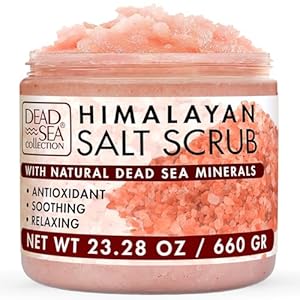 Dead Sea Collection Himalayan Salt Scrub – Exfoliating Body Scrub for Women – Moisturizing and Nourishing Skin – with Pure Oils and Dead Sea Minerals (23.28 Oz)