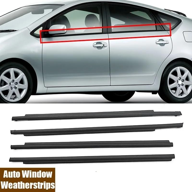 Raamrubber Buitenstrip Voor Toyota Voor Prius 2004-2015, Zijdeurglas