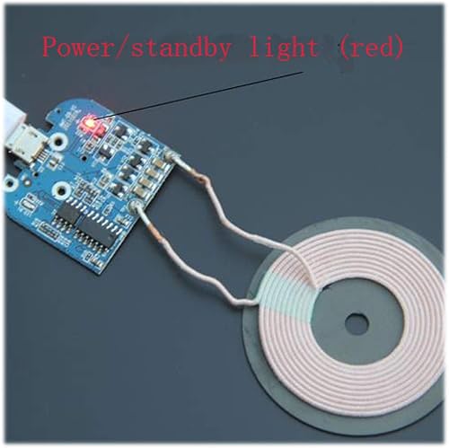 Miniatura 2 de Wixine 2 unids Qi cargador inalámbrico PCBA placa de circuito con almohadilla de bobina de carga para DIY K9G9