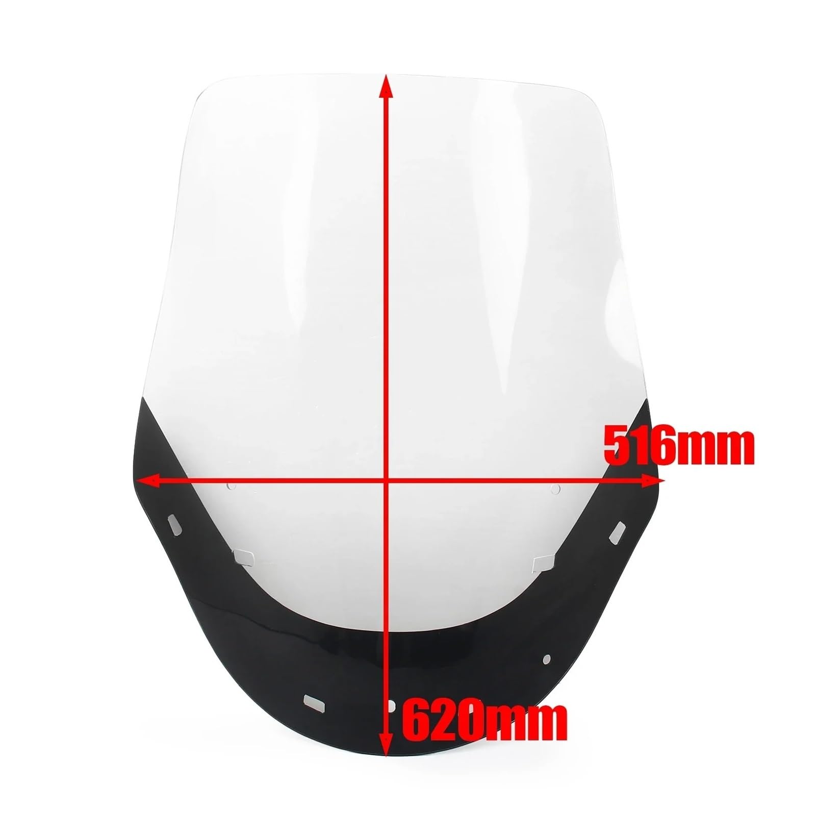 Cúpula Touring para Suzuki Burgman 650 2006-2012 Accesorios para Motocicletas Alerón De Extensión para Parabrisas De Motocicleta Deflector De Aire para Parabrisas Carenabris