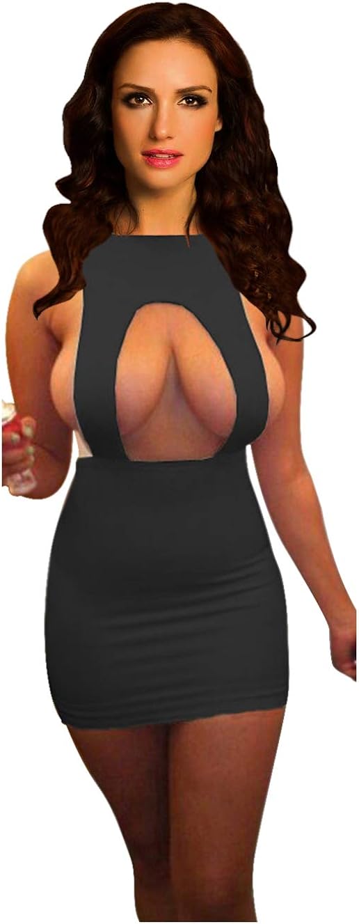 QinMi Lover Women's Sleeveless Dress Bandage Mini Dress