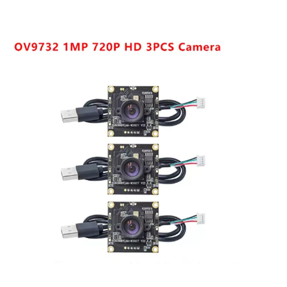 3 sztuki OV9732 100 stopni 1280 X 720 30 Fps moduł kamery do autodartów Io z kablem 2 m, rozmiar PCB: 32 x 32 mm, moduł kamery