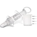 Manan Shopee Baby Squeeze Medicine Dispenser Silicone Liquid Easy Feeding Anti-Choking Dropper Utensils Children Kids Needle Feeder Pacifier (White) gallery image